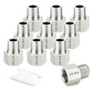 Adaptador redutor TAISHER 304 de aço inoxidável 3/8 NPT macho x 3/8 NPT fêmea Adaptador redutor TAISHER 304 de aço inoxidável 3/8 NPT macho x 3/8 NPT fêmea