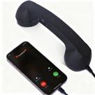 Adaptador retrô de telefone com microfone e conector Type-C
