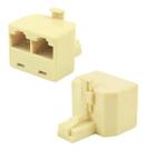 Adaptador rj45 1 macho x 2 fêmeas 8p8c - kit c/ 10 unid
