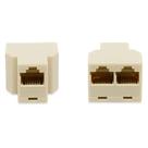 Adaptador Rj45 Duplo 1 Fêmea X 2 Fêmeas 1 Unidade Adaptador Rj45 Duplo 1 Fêmea X 2 Fêmeas 1 Unidade