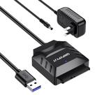 Adaptador SATA para USB QWPVPYJY para HDD/SSD USB 3.0 de 2,5/3,5 polegadas