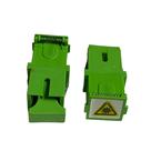 Adaptador Sc-sc Apc Sm Verde C/tampa E Trava Para Dio Kit 10
