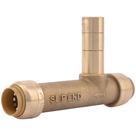 Adaptador SharkBite U4482LFA Brass Push Slip Tee 1/2" CTS