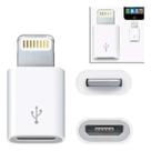 Adaptador Smartphone Tablet Micro USB Fêmea x Lightning Macho