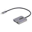 Adaptador StarTech USB-C para HDMI duplo, 4K duplo 60 Hz, HDR