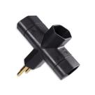 Adaptador T Benjamim 3 Polos 10A Preto 110/220V~ MarGirius