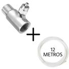 Adaptador T Conexão Filtro Purificador de Água com Mangueira 12 Metros Adaptador T Conexão Filtro Purificador de Água com Mangueira 12 Metros