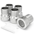 Adaptador TAISHER 304 de aço inoxidável 1/2 macho NPTx 3/4 fêmea NPT Adaptador TAISHER 304 de aço inoxidável 1/2 macho NPTx 3/4 fêmea NPT