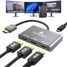 Adaptador THANDBLE DisplayPort para Dual DisplayPort HDMI 4K60Hz