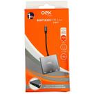 Adaptador Tipo C para HDMI USB-C 3 em 1 OEX AD401 Adaptador Tipo C para HDMI USB-C 3 em 1 OEX AD401