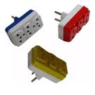 Adaptador Todas Tomadas Padrão Novo Antigo Benjamin Triplo Adaptador Todas Tomadas Padrão Novo Antigo Benjamin Triplo