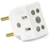 Adaptador Tomada 3 Pinos Para 2 Pinos Plug 10a / 20a Bob Esponja ou Plug T Benjamin Adaptador Tomada 3 Pinos Para 2 Pinos Plug 10a / 20a Bob Esponja ou Plug T Benjamin