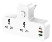 Adaptador Tomada Extensão Usb Inteligente Portátil Carga Rap
