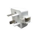 Adaptador Tomada Padrão Telefone Com Rj11 Fêmea - Branca