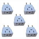 Adaptador Tomada Para Pino Grosso - Kit Com 5 Unidades Bob Esponja 10a/20a Beijamin P/ Microondas..
