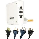 Adaptador Tomada Pino Grosso 03 Pinos 10a 20a Bivolt Articulado Reforçado
