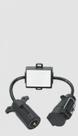 Adaptador Tomada Reboque 7 Vias Padrão Americano/Europeu Adaptador Tomada Reboque 7 Vias Padrão Americano/Europeu