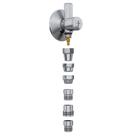 Adaptador torneira filtro de agua abs cromado 10 peças com registro blukit Adaptador torneira filtro de agua abs cromado 10 peças com registro blukit