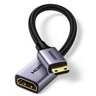 Adaptador UGREEN Mini HDMI para HDMI 4K 60Hz - HDR e 3D - Cinza Adaptador UGREEN Mini HDMI para HDMI 4K 60Hz - HDR e 3D - Cinza