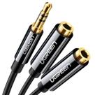 Adaptador ugreen p2 macho para p2 femea 20cm av134 - 20816
