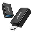 Adaptador Ugreen Usb-a 3.0 Para Usb-c 3.1 - Us173 Preto