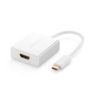 Adaptador ugreen usb-c para hdmi 4k 20cm branco - 40273