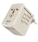 Adaptador Universal de Viaje Acer 5 Puertos USB 5.8A Beige