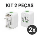 Adaptador Universal Tomada com Entrada Multiplug Kit Bivolt
