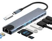 Adaptador Usb 8 Em 1 Hdtv Tipo C