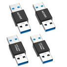 Adaptador USB-A 3.0 macho para USB-A 3.0 macho AGVEE Black, pacote com 4 Adaptador USB-A 3.0 macho para USB-A 3.0 macho AGVEE Black, pacote com 4