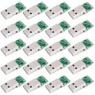 Adaptador USB-A macho para DIP Breakout Board Teansic, pacote com 20 Adaptador USB-A macho para DIP Breakout Board Teansic, pacote com 20