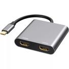 Adaptador Usb-C 3.1 para Hdmi Y Duplo, Hub Extensor 4K