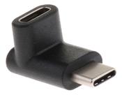 Adaptador Usb-c Macho Para Usb Tipo C Femea 90 Graus