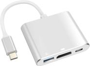 Adaptador USB-C para HDMI 4K, USB 3.0 e Carga PD - Compatibilidade com MacBook, Thunderbolt 3 e DEX Android - Eleva Sua Adaptador USB-C para HDMI 4K, USB 3.0 e Carga PD - Compatibilidade com MacBook, Thunderbolt 3 e DEX Android - Eleva Sua
