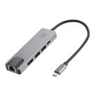 Adaptador USB-C para RJ45 - HUB Dock USB 5 em 1 - HDMI 4K - Power Delivery - Multilaser AC447 Adaptador USB-C para RJ45 - HUB Dock USB 5 em 1 - HDMI 4K - Power Delivery - Multilaser AC447