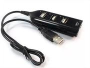 Adaptador USB de 4 Entradas Hub 2.0 Para PC Notebook Laptop Compatível Com Todos Os Windows CWB