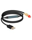 Adaptador USB para áudio óptico YANBORONSN, conversor digital SPDIF USB A para áudio de fibra, adequado para computador, caixa de fibra óptica para conexão de laptop (2 m/6,5 pés)