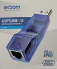 Adaptador Usb Rede Rj45 Cabo De Rede Internet Exbom Ul100