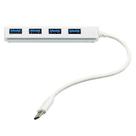 Adaptador USB Tipo C com 4 Portas USB 3.0 Branco