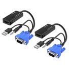 Adaptador VGA para HDMI MT-VIKI 1080P com áudio+alimentação USB (pacote com 2)