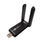 Adaptador WiFi USB Dual Band 1300Mbps 2.4G, 5G Wireless 802.11ac MUMIMO FY1076 Receptor Internet para PC e Notebook