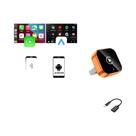 Adaptador Wireless CarPlay Android Auto 2 Em 1 AI Smart Box 5Ghz WiFi Tipo-C USB Plug And Play