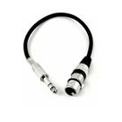 Adaptador Xlr Fêmea X P10 Stereo Cabo Balanceado 10 Cm