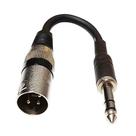 Adaptador Xlr Macho X P10 Stereo Cabo Balanceado 10 Cm Adaptador Xlr Macho X P10 Stereo Cabo Balanceado 10 Cm