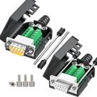 Adaptadores seriais JUXINICE DB9 RS232 RS485 Terminal Connector