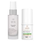 Adcos Dermocosméticos Kit - Sérum Facial + Protetor Solar Antioleosidade com Cor Peach