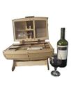 Adega Barril Porta Vinho em MDF - Armazenamento Elegante para 2 Garrafas Adega Barril Porta Vinho em MDF - Armazenamento Elegante para 2 Garrafas