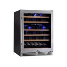Adega benmax compressor dual zone 51 garrafas 127v inox bac51