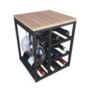 Adega de Mesa Strassis Design SD-3030 Metal e MDF Cor Preta Adega de Mesa Strassis Design SD-3030 Metal e MDF Cor Preta