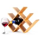 Adega De Vinho Bambu 8 Garrafas Suporte Vinho Independente - Dolce Home Adega De Vinho Bambu 8 Garrafas Suporte Vinho Independente - Dolce Home